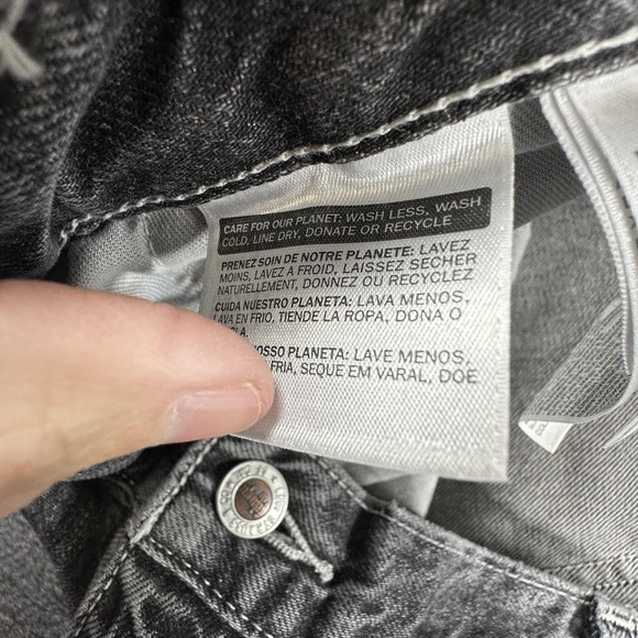 Levis Silvertab Carpenter Jeans Mens 40 Gray Denim Straight Workwear Baggy 40x30 - Picture 13 of 16